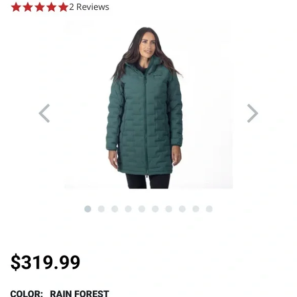 Women's Klim Lunar Stretch Jacket, dark green color - Picture 4 of 8